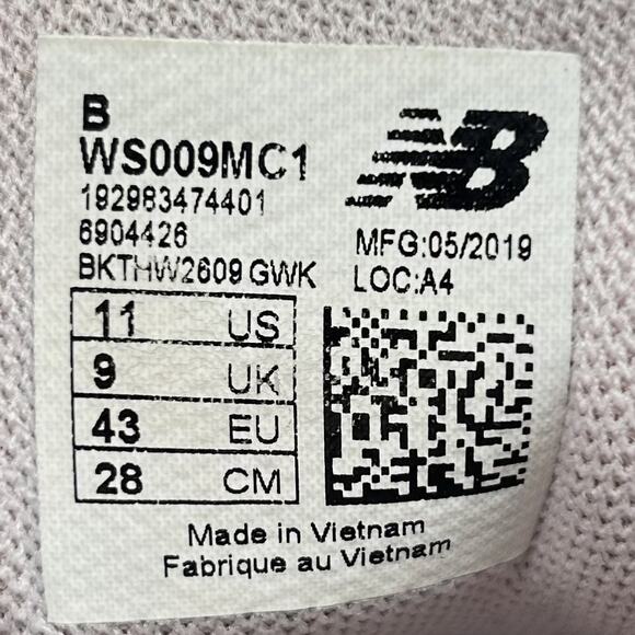 New Balance 009 Shoes Womens Size 11 Mauve Pink Mesh Athletic Sneakers WS009MC1 - Picture 8 of 9